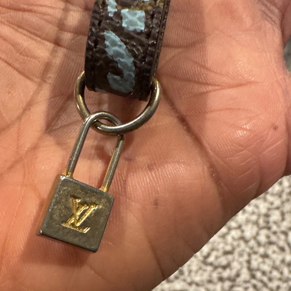 Louis Vuitton with artist  Stephen Sprouse. Brown and Gold Key Holder - Picture 6 of 6